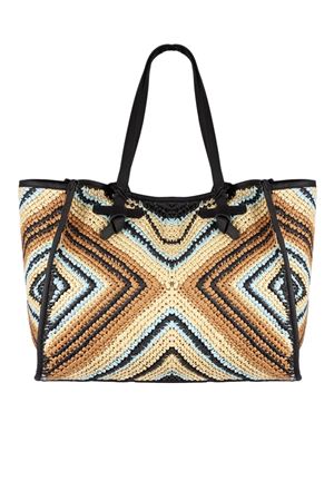 Marcella shopping bag in woven straw GIANNI CHIARINI | BS6850COMMESIR10313